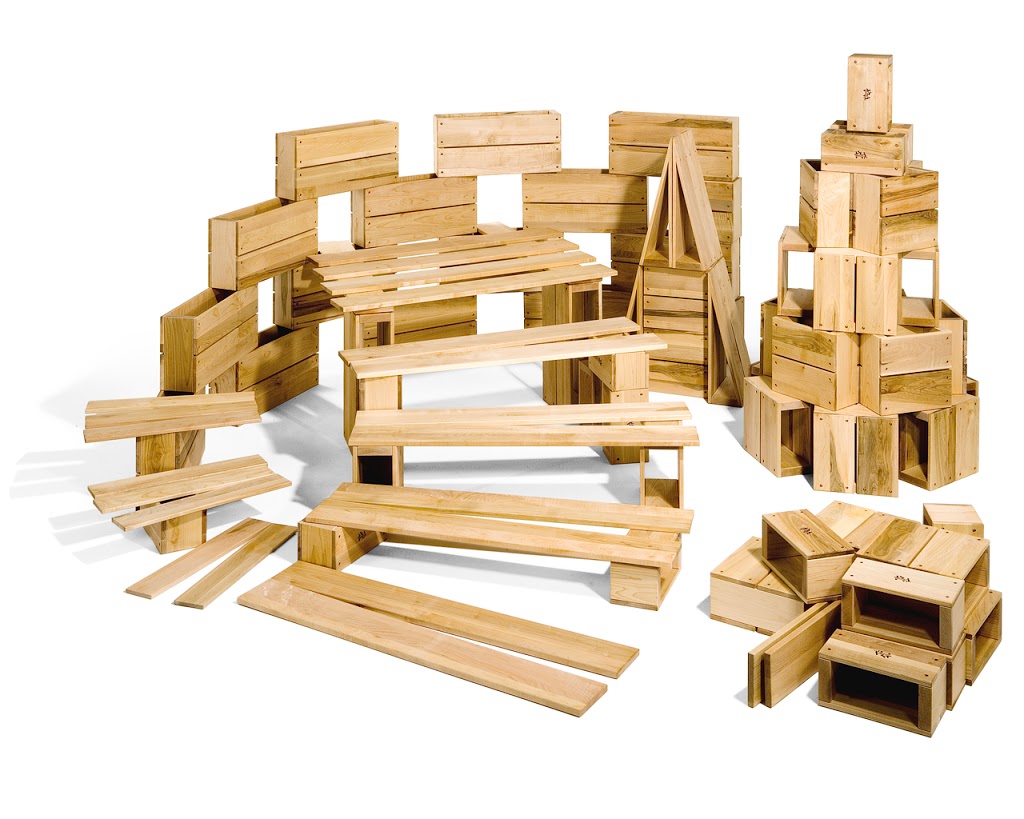 Деревянные полые блоки. Школьный набор игрушки из дерева. Area blocks